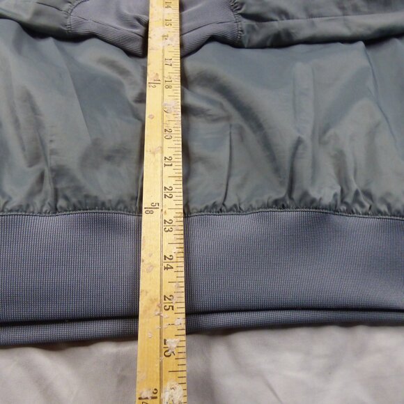Nike Jacket Womens Small Gray White Full Zip Hooded Jacket Pockets running Runin - Picture 7 of 8